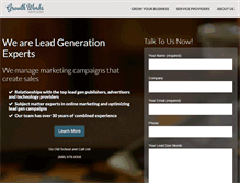 Tablet Screenshot of growthworksventures.com